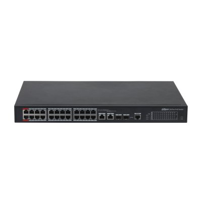 (DH-PFS4226-24ET-360-V3) DAHUA SWITCH L2 HI-POE 2.0 GESTIONABLE 24 PUERTOS 10/100 + 2 UPLINK COMBO GIGABIT/SFP