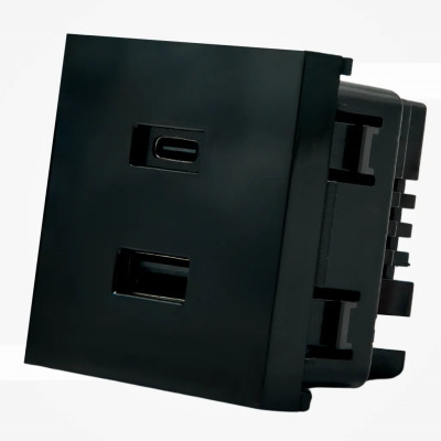 Shelly USB charger for Wall Display Stand Black