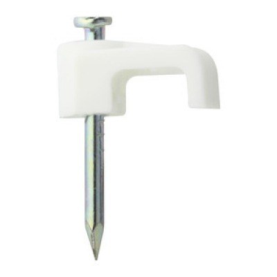 Grapa Cable Paralelo 2x1,5mm Blanca