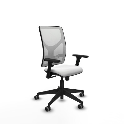 Motilla sincro malla blanca bali blanco brazos 3D base piramidal ruedas 65mm engomadas