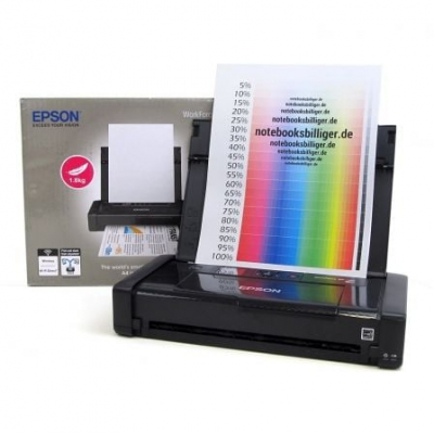IMPRESORA PORTÁTIL EPSON WIFI WORKFORCE WF-100W - A4 - 14/11 PPM BORRADOR - 5760X1440 - PANTALLA LCD 3.7CM - USB MICRO-B - CART. 266/267