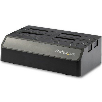 Base de Acoplamiento USB 3.1 de 4 Bahías SATA - Docking Station USB de Discos Duros o SSD SATA III de 2,5/3,5 - de Intercambio en Caliente - Carga Superior