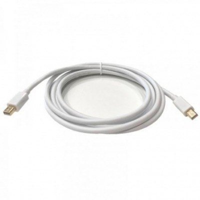 Cable Mini Displayport 3GO CMDPMDP-2M/ Mini Displayport Macho - Mini Displayport Macho/ 2m/ Blanco