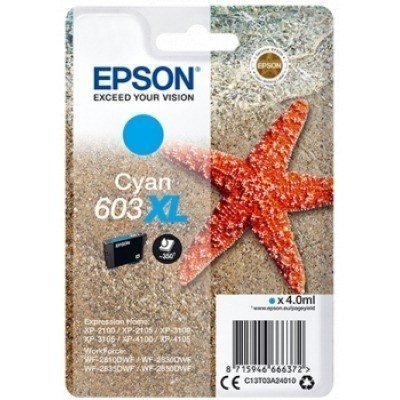 EPSON 603XL CYAN CARTUCHO DE TINTA ORIGINAL C13T03A24010