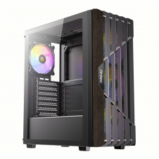 GABINETE ANTEC AX63 WOOD ARGB ATX VIDRIO/MADERA 4X FAN USB-C