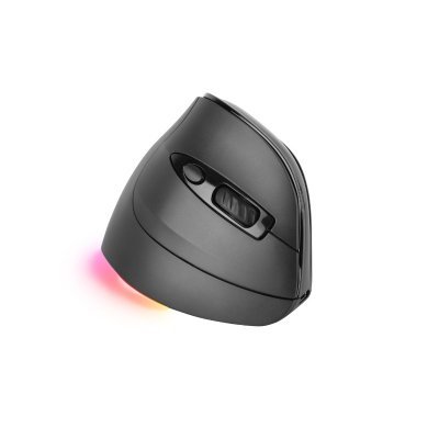 Mouse raton mars gaming ergonomico vertical.rgb inalambrico tri - mode negro