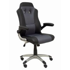 Piqueras y Crespo Silla gaming Talave similpiel negro y gris