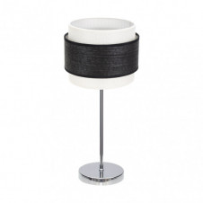 Sobremesa Myriam 1xe14 Cromo/Madera Negra 47x18x18 cm