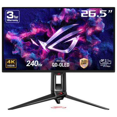 ROG Swift OLED PG27UCDM pantalla para PC 67,3 cm (26.5) 3840 x 2160 Pixeles 4K Ultra HD QD-OLED Negro
