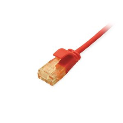 LATIGUILLO U/UTP CATEGORIA 6A SLIM LIMBRE HALOGENOS LSOH 2M COLOR ROJO EQUIP 626205