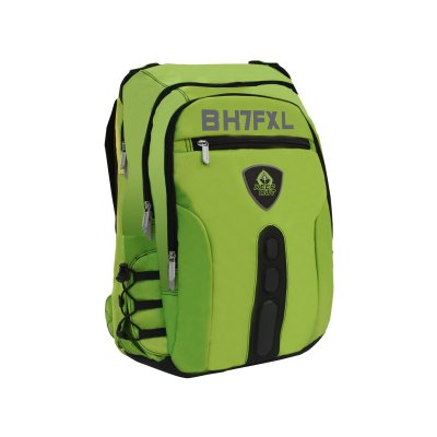 BK7F mochila Negro, Verde Imitación piel, Nylon