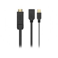 Adaptador Aisens Hdmi/m A Usb/m Dp/h Negro
