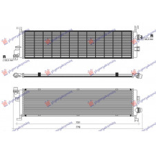 ADDITIONAL RADIATOR 3.0-4.0 PETROL HYBRID - 3.0-4.0 DIESEL HYBRID (650x150) (NRF)
