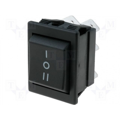 Pulsador Basculante Bipolar (ON)-OFF-(ON) 16A/250Vac para Lunetas