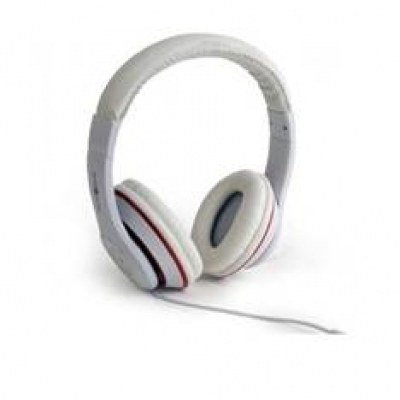 Auriculares alambricos mhs - lax - w microfono - diadema - jack 3.5mm - blanco