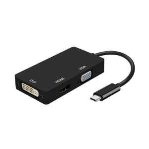 Aisens - Conversor Usb-C A Dvi/Hdmi/Vga, Usb-C/M-Dvi/H-Hdmi/H-Vga/H, N