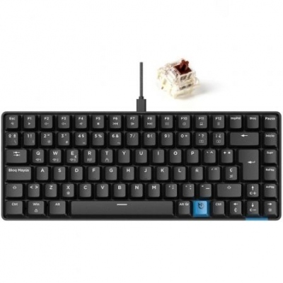 Teclado Gaming Mecánico Inalámbrico Hiditec GM1K/ Switch Marrón/ Negro