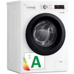 Lavadora LG F4X1009NWK, 9kg, 1400rpm, Steam, Direct Drive, blanco