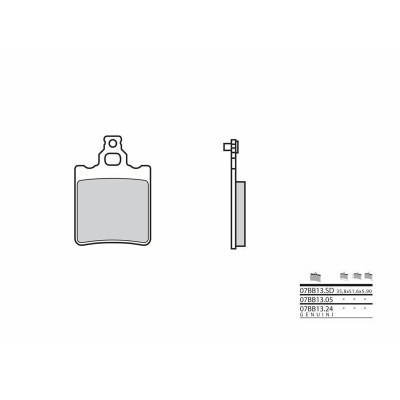 Pastillas de freno sinterizadas Brembo 07BB13SD 07BB13SD