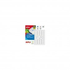 ETIQUETAS ADHESIVAS APLI 48.5X16.9MM 6800 UNIDADES BLANCO 01282