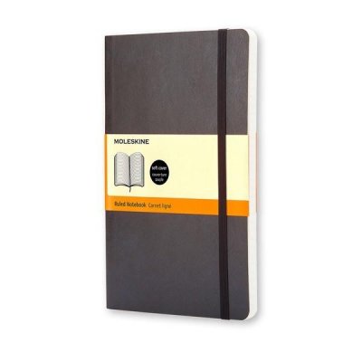 MOLESKINE Cuaderno Classic tapa blanda 240 paginas liso large negro