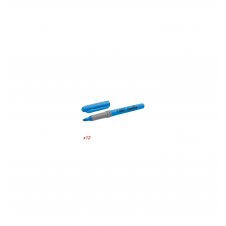 CAJA 12 UNIDADES MARCADOR FLUORESCENTE BIC GRIP AZUL TINTA A BASE DE AGUA 811931