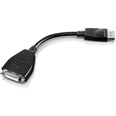 45J7915 adaptador de cable de vídeo 0,2 m DVI-D DisplayPort Negro