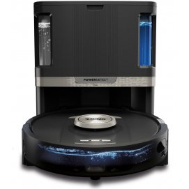 Robot aspirador 2 en 1 Shark PowerDetect NeverTouch Pro RV2800ZEEU, aspira, friega, autovaciado, con mopa, ideal mascotas, negro
