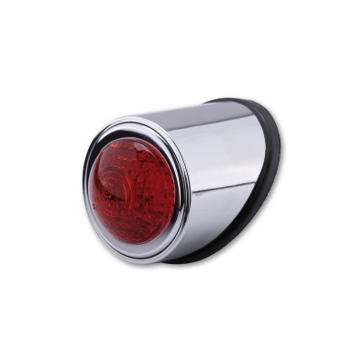 SHIN YO LED taillight Old School TYP1 chrome red glass E-approved 255-055