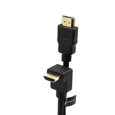 Cable hdmi a - a 90 grados awg 24 clase 2.0 de 1 m