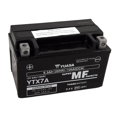 Batería Yuasa W/C YTX7A (FA) YTX7A