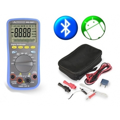 Multimetro Digital Bluetooth Automatico PROMAX