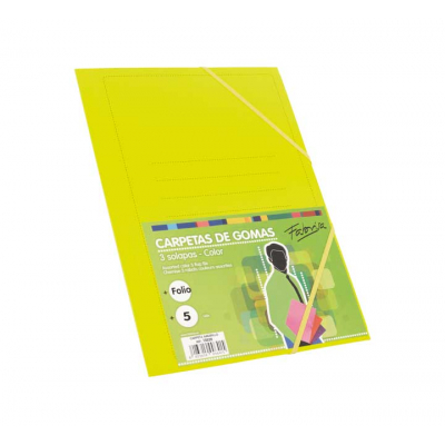 CARPETA GOMAS FABRISA CARTON Fº AMARILLO 15828