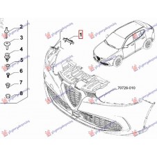 SOPORTE SUPERIOR PARACHOQUE DELANTERO(PLASTICO)(O)