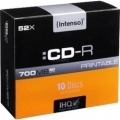 CD-R Printable 80 Min. Slim C/10
