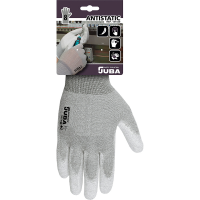 Guante antiestático nylon/fibra de carbono talla 9