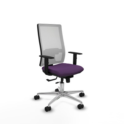 Horna traslack malla blanca bali morado brazos 1D base aluminio ruedas 65mm nailon