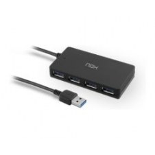 Hub NOX Lite One USB-A a 4xUSB-A Negro (NXLITEHUBONE)