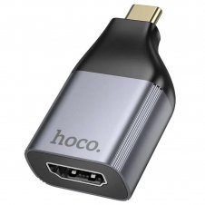 Adaptador USB-C a HDMI Hoco UA33 Gris Metal
