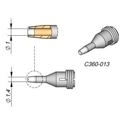 Punta JBC Microdesoldasdor 1mm