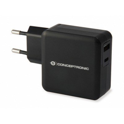 Conceptronic Alhtea Cargador Universal DC 5V/3A, 9V/3A, 12V/2.5A, 15V/2A, 19V/1.5A, 20V/1.5A 30W 3A - Color Negro