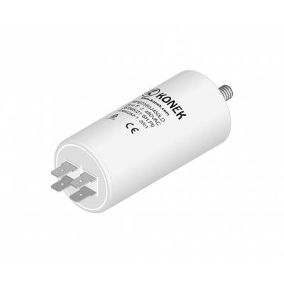 Condensador MOTOR 35uF 450Vac FASTON + M8 Medidas 45x92mm KONEK