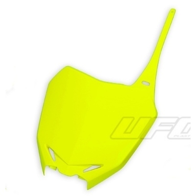 Portanúmeros delantero UFO amarillo fluor Suzuki RM-Z250 SU04919#DFLU