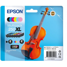Epson 250XL Violin Claria Photo HD cartucho de tinta 6 pieza(s) Original Alto rendimiento (XL) Negro, Cian, Cian claro, Magenta claro, Magenta, Amaril