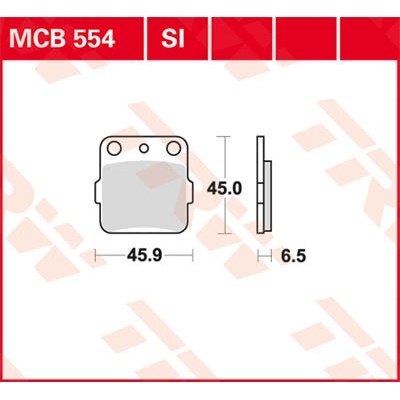 Pastillas de freno sinterizadas offroad serie SI TRW MCB554SI