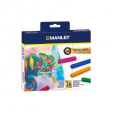 Manley Estuche 24 Ceras soft pastels
