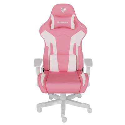 Silla gaming genesis nitro 710 gaslift 4 150kg rosa - blanco