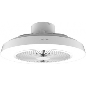 Ventilador de techo Cecotec LAMP.600, 50 cm. motor DC 20W, 5 aspas, 3 velocidades, luz LED RGB, blanco