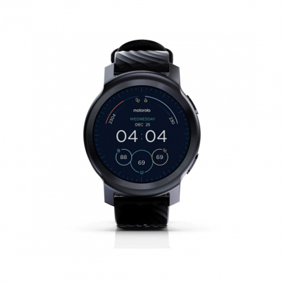 Reloj smartwatch motorola moto watch 100 glacier phantom black 1.3pulgadas - gps - bluetooth
