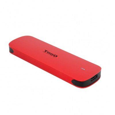 Carcasa disco duro tooq tqe - 2201r para ssd m.2 usb tipo c roja